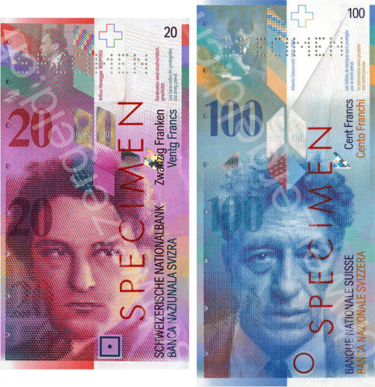 Швейцарский франк 8 серии